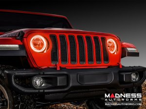 Jeep Wrangler JL LED Surface Mount Headlight Halo Kit - Amber